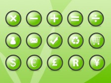 free vector Green Orb Icons