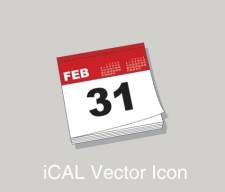 free vector Ical calendar icon