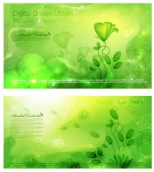 free vector Dream lace background 01 flowering plants