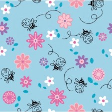 free vector Continuous background lovely vector flowers bees