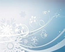 free vector Snow flower and the trend pattern vector