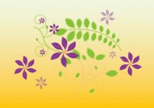 free vector Cute Flowers Illustration