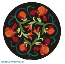 free vector Chinese flower design