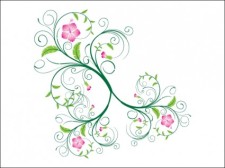 free vector Swirl Floral Vector