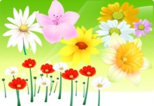 free vector Free Vector Flowers