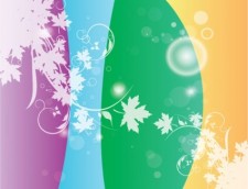 free vector Swirly Flower Colors Vector
