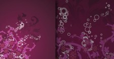 free vector Grungy floral background