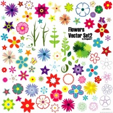 free vector Flowers Vector Set 2