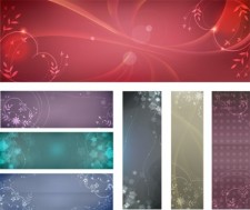 free vector Free flowery vector backgrounds