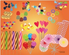 free vector Vector Candies and Sweets