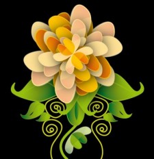 free vector Art Flower
