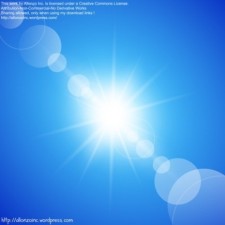 free vector Abstract Sunny Blue Sky Background