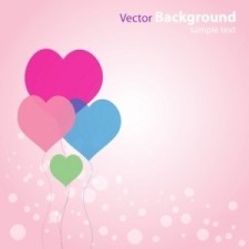 free vector Abstract Love Background