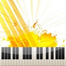 free vector Piano Keys on Abstract Background
