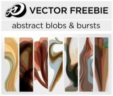 free vector Abstract blobs & bursts