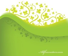 free vector Abstract vector background with butterflies