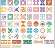 free vector 50 kinds of classical pattern vector