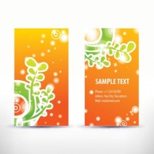 free vector Simple pattern business card template 05 vector