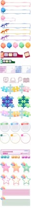 free vector Exquisite patterns vector cute pattern