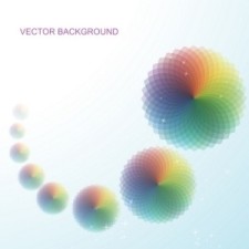 free vector Abstract Vector Background With Circular Patterns