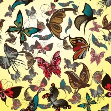 free vector Butterflies Vector Pattern