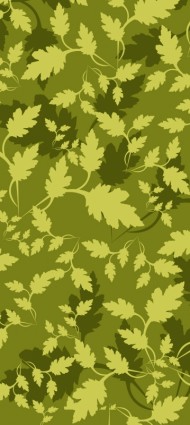free vector Leaves Camouflage Pattern