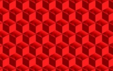free vector Red Cubed Pattern