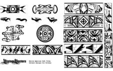 free vector Native American Pottery Patterns