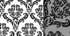 free vector Free Damask Repeat Pattern