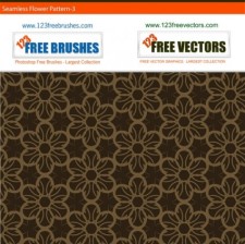 free vector Free seamless flower pattern