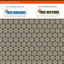 free vector Free seamless flower pattern