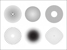 free vector 
								Vector Dots and Halftone Pattern							