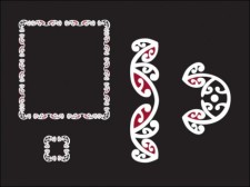 free vector 
								Maori Border Pattern							