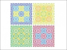free vector 
								Colored Patterns							