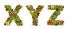 free vector Christmas ornaments composed of letters 05 vector