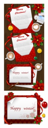 free vector Christmas wish letters vector