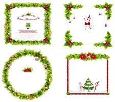free vector Christmas Ornament Frame Vectors
