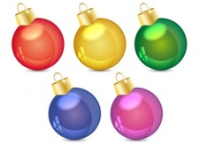 free vector Christmas balls