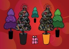 free vector Free Christmas Tree Illustrations