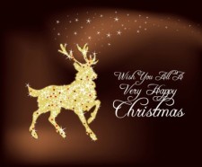 free vector Christmas Deer