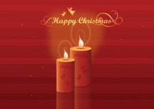 free vector Christmas Candles
