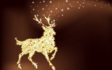 free vector Magic christmas reindeer