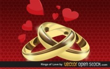 free vector Rings Of Love