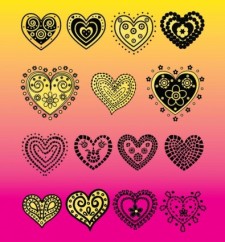 free vector Heart Vector Doodles