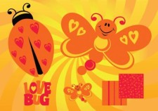 free vector Love Butterfly
