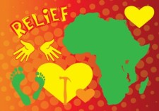 free vector Heart for Africa