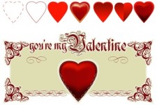 free vector Valentine's heart vector