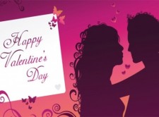 free vector Happy Valentines day greeting card
