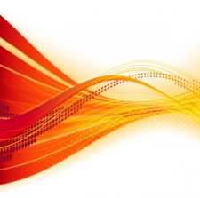 free vector Dynamic flow line bannervector