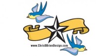 free vector Banner, bird and star free vector